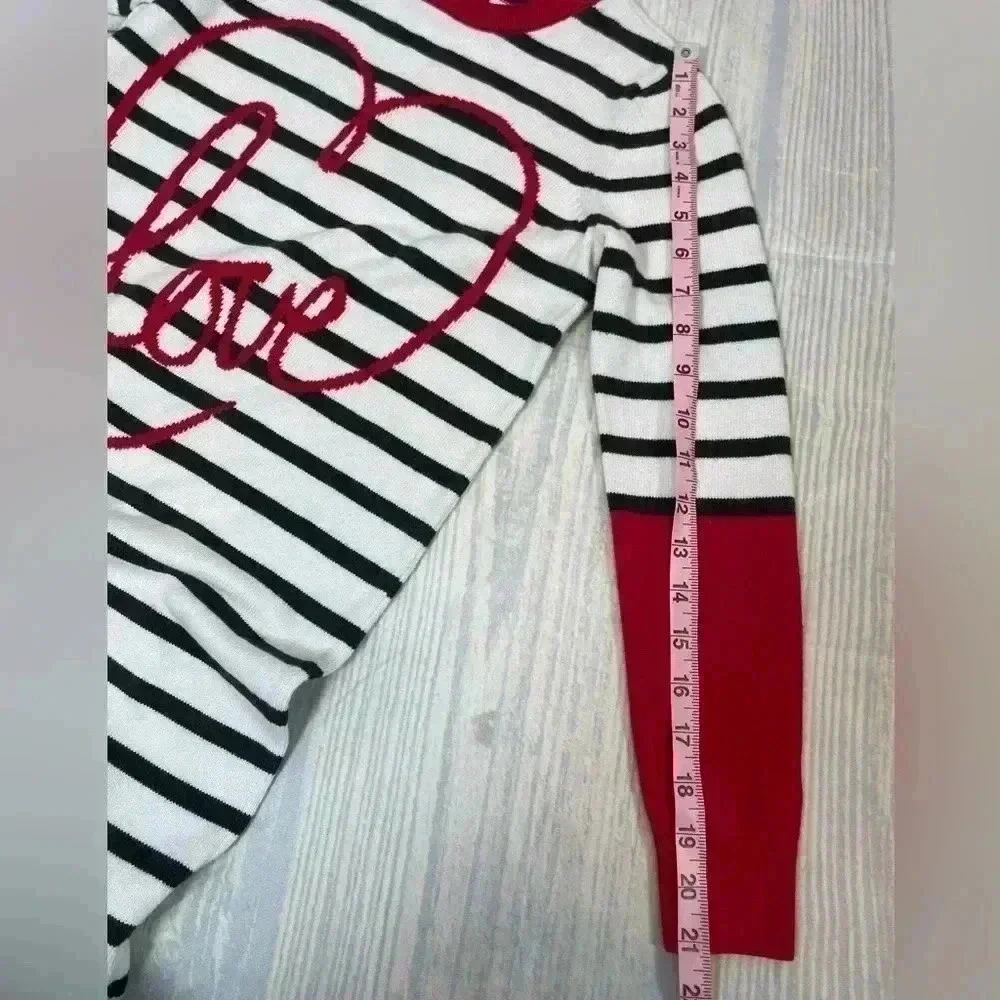 GAP Kids XXL 14/16 HEART‎ Long Sleeve Knit Sweater Dress Striped Valentine’s Day